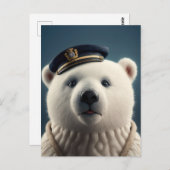 Polar Beer piloot kapitein Briefkaart (Voorkant / Achterkant)