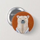Polar Beer Pin Ronde Button 5,7 Cm (Voorkant /achterkant)