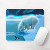 Polar Beer & Pinguïn Arctic Wildlife Art Mousepad Muismat (Met muis)