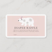 Polar Beer Pink Girl Luier Raffle Ticket Informatiekaartje (Voorkant)