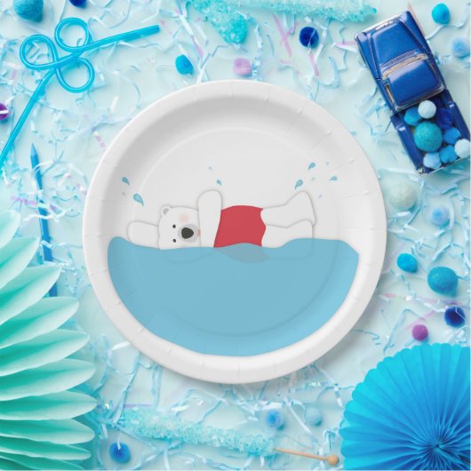 Polar Beer Plunge Papieren Bordje (Feest)