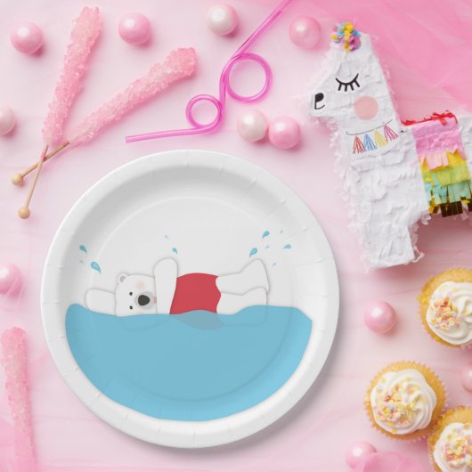 Polar Beer Plunge Papieren Bordje (Feest)