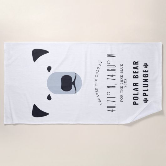 Polar Beer Plunge Strandlaken (Voorkant)