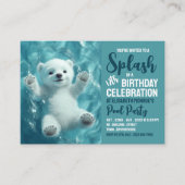 Polar Beer, Pool Party Verjaardag Handout Tickets (Voorkant)