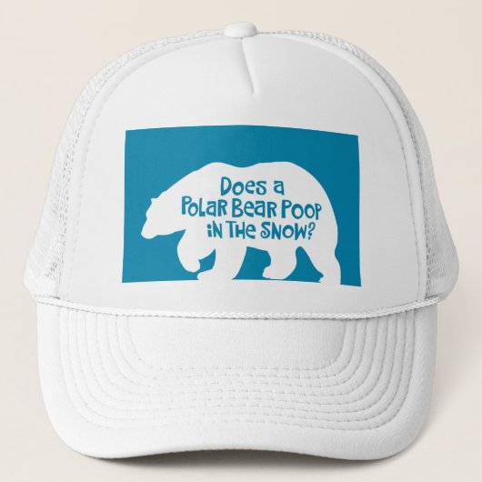 Polar Beer Poop Trucker Pet (Voorkant)