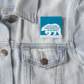 Polar Beer Poop Vierkante Button 5,1 Cm (In situ)