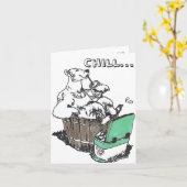 Polar Beer Pop Express Chill Hot Tub Summer Kaart (Gele Bloem)