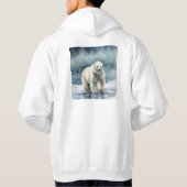 Polar Beer Print Mannen Hoodie (Achterkant)