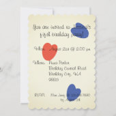 Polar Beer & Puffin Birthday Party Invitation  Kaart (Achterkant)