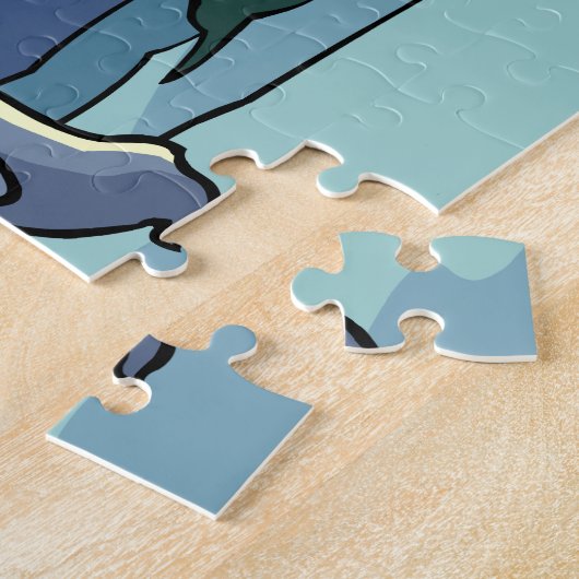 Polar Beer Puzzle Personalized Polar Beer Art Gift Legpuzzel (Zijkant)