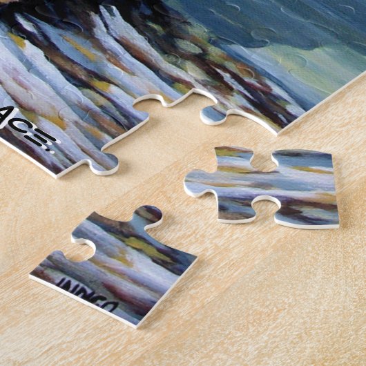 Polar Beer Puzzle Personalized Polar Beer Art Gift Legpuzzel (Zijkant)