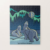 Polar Beer Puzzle Personalized Polar Beer Art Gift Legpuzzel (Verticaal)