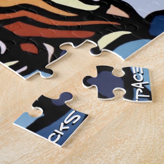 Polar Beer Puzzle Personalized Polar Beer Art Gift Legpuzzel (Zijkant)