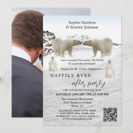 Polar Beer QR-code foto na trouwkaart uitnodiging