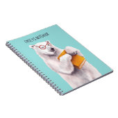 Polar Beer Reading Art – Boekenliefhebber Notitieboek (Rechterzijde)