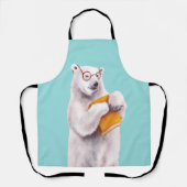 Polar Beer Reading Art – Boekenliefhebber Schort (Voorkant)