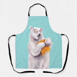 Polar Beer Reading Art – Boekenliefhebber Schort