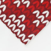 Polar Beer Red Achtergrond en stijlpatroon Fleece Deken (Hoek)