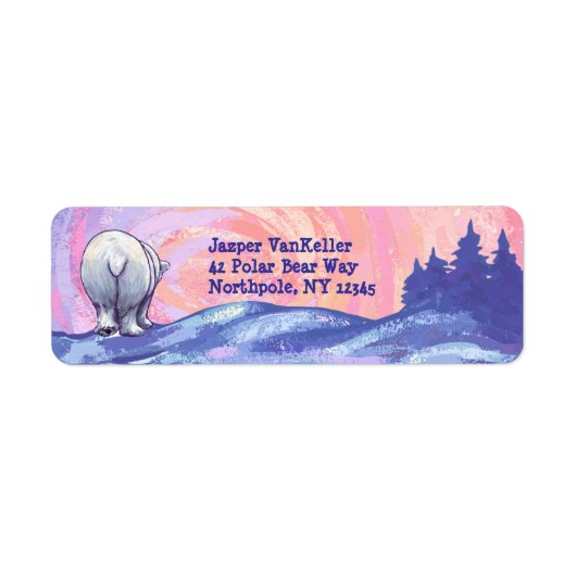 Polar Beer Return Address Labels (Voorkant)