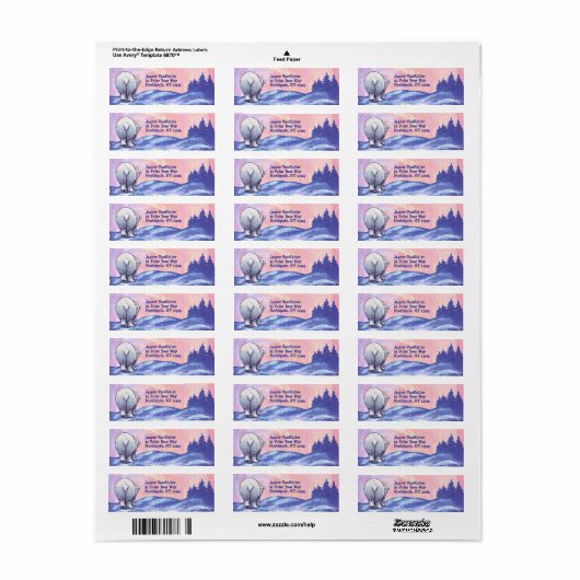 Polar Beer Return Address Labels (Full Sheet)