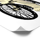 Polar Beer Riding a Bike, Funny Beer Poster (Hoek)