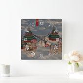 Polar Beer Roman Numeral Clock Vierkante Klok (Huis)