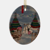 Polar Beer Round Ornament (Rechts)