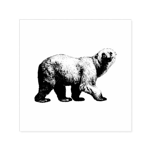  POLAR BEER RUBBER STAMP  ZELFINKTENDE STEMPEL (Design)