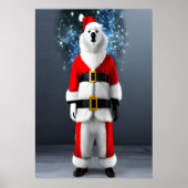 Polar Beer Santa Claus | AI Art Poster (Voorkant)