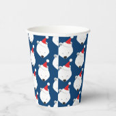 Polar Beer Santa Hat Animal Kerstmis Papieren Bekers (Rechts)