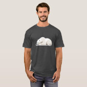Polar Beer Schattig Leuk Dier Slapen Ontspannen T-shirt (Voorkant volledig)