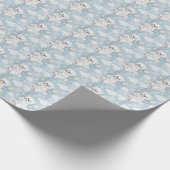 Polar Beer Schattigee Baby pastel Waterverf Patroo Cadeaupapier (Hoek)