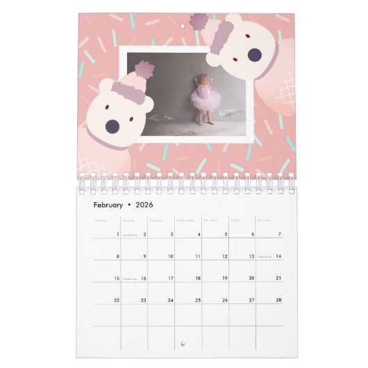 Polar Beer seizoensgebonden achtergrond fotokalend Kalender (Feb 2026)