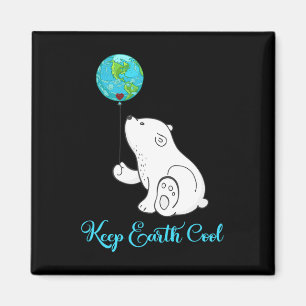 Polar Beer Shirt Earth Day Gift Elke dag uur Magneet