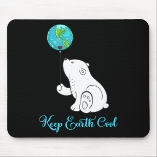 Polar Beer Shirt Earth Day Gift Elke dag uur Muismat