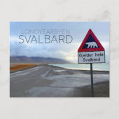 Polar Beer Sign in Longyearbyen, Svalbard Briefkaa Briefkaart (Voorkant)
