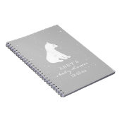 Polar Beer Sneeuwneutraal Baby shower Guest Book Notitieboek (Rechterzijde)