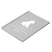 Polar Beer Sneeuwneutraal Baby shower Guest Book Notitieboek (Linkerzijde)