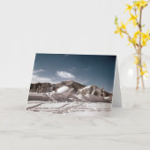 Polar Beer Sneeuwsculptuur Kaart (Gele Bloem)