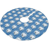 Polar beer Sneeuwvlokken Art Nouveau Kerstboom Rok (Gekanteld)