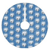 Polar beer Sneeuwvlokken Art Nouveau Kerstboom Rok (Voorkant)