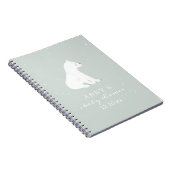 Polar Beer Snow Boy Baby shower Guest Book Notitieboek (Rechterzijde)