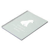 Polar Beer Snow Boy Baby shower Guest Book Notitieboek (Linkerzijde)