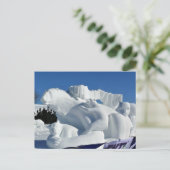 Polar Beer Snow Sculpture, Quebec, Canada Briefkaart (Staand voorkant)