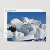 Polar Beer Snow Sculpture, Quebec, Canada Briefkaart (Voorkant / Achterkant)