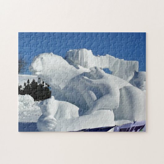 Polar Beer Snow Sculpture, Quebec, Canada Legpuzzel (Horizontaal)