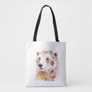 Polar Beer speels Schattig leuk dier kleurrijk Tote Bag