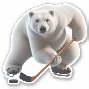 Polar beer spelen hockey sticker