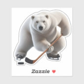 Polar beer spelen hockey sticker (Vel)