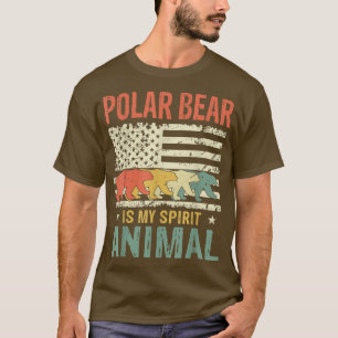 Polar Beer Spirit Dierenvriend Retro Ameri T-shirt